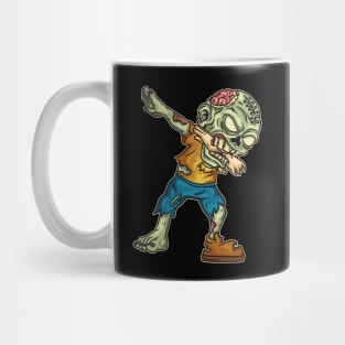 Dabbing Zombie graphic for a Halloween Costume Lover Mug